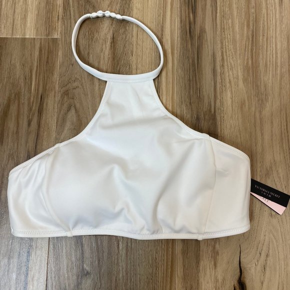 NWT Victoria's Secret white swim halter top medium - Picture 2 of 6